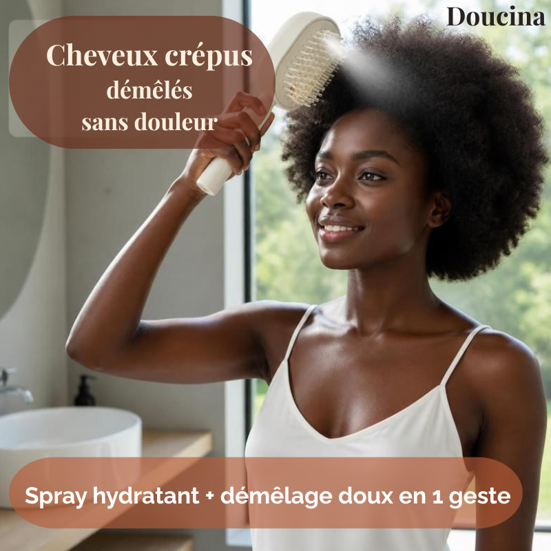 Doucina – La brosse spray qui transforme le démêlage en moment de douceur
